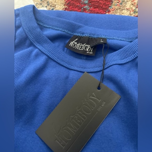 Navy Blue midi never worn before dress….size large - Picture 2 of 4